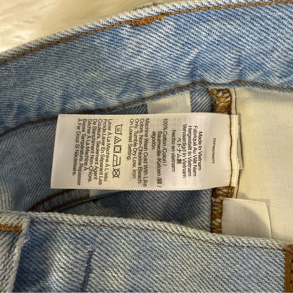 Madewell Low-Slung Straight Jeans Blue Wash Size 26 - Picture 8 of 9